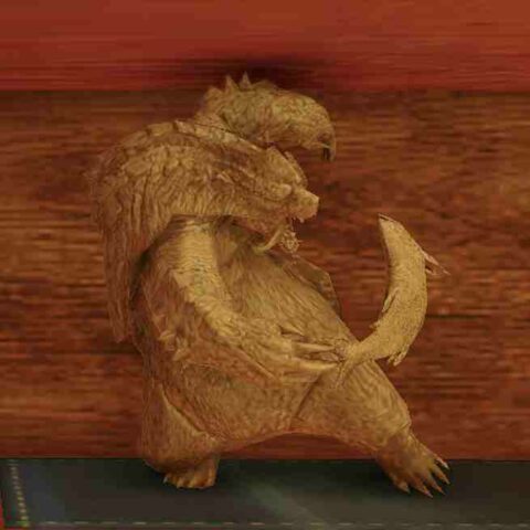 大社跡の手記　報酬　青熊獣の木彫り　モンハンライズ